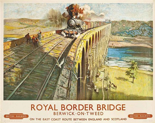 Royal Border Bridge by Terence Cuneo